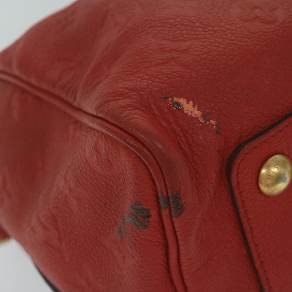 LOUIS VUITTON Monogram Empreinte Speedy Bandouliere 30 Bag 2way Red Auth ep3113