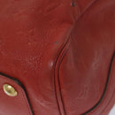 LOUIS VUITTON Monogram Empreinte Speedy Bandouliere 30 Bag 2way Red Auth ep3113-15