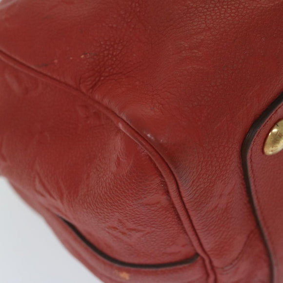 LOUIS VUITTON Monogram Empreinte Speedy Bandouliere 30 Bag 2way Red Auth ep3113