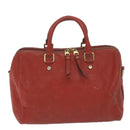LOUIS VUITTON Monogram Empreinte Speedy Bandouliere 30 Bag 2way Red Auth ep3113-13