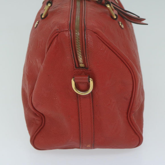 LOUIS VUITTON Monogram Empreinte Speedy Bandouliere 30 Bag 2way Red Auth ep3113