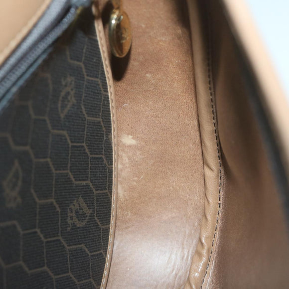 Christian Dior Honeycomb Canvas Shoulder Bag PVC Black Auth ep3157