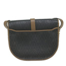 Christian Dior Honeycomb Canvas Shoulder Bag PVC Black Auth ep3157-2