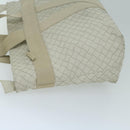 BOTTEGAVENETA INTRECCIATO Scorpito Tote Bag Leather White Auth ep3175-4