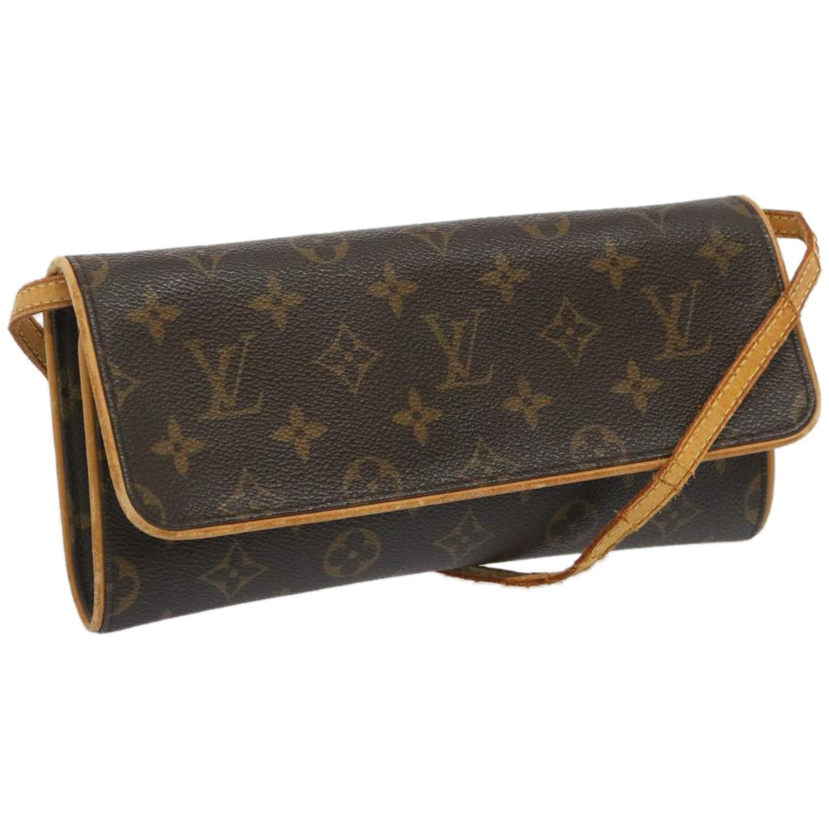 LOUIS VUITTON Monogram Pochette Twin GM Shoulder Bag M51852 LV Auth ep3217