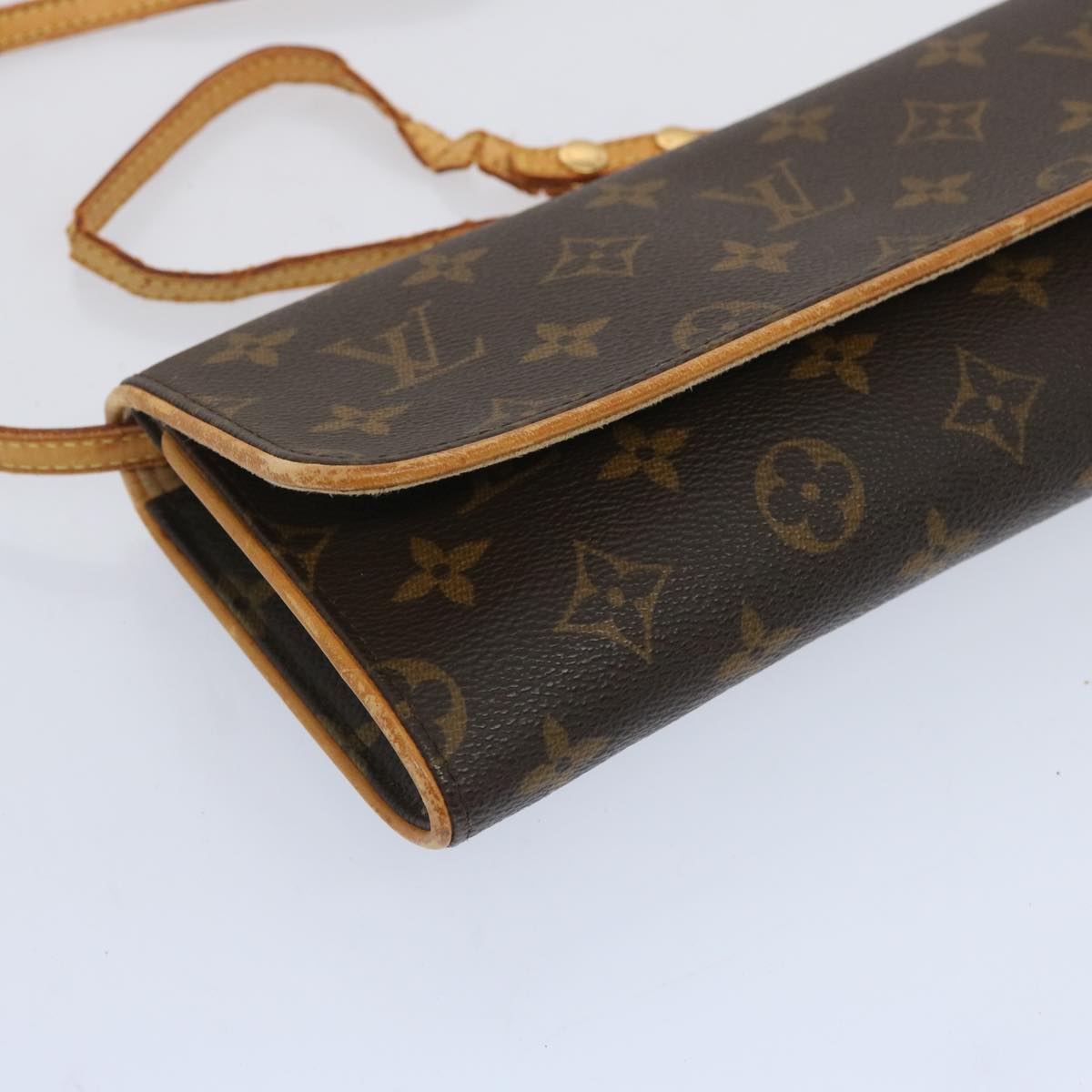 LOUIS VUITTON Monogram Pochette Twin GM Shoulder Bag M51852 LV Auth ep3217