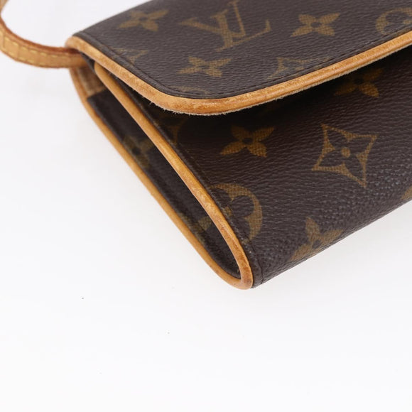 LOUIS VUITTON Monogram Pochette Twin GM Shoulder Bag M51852 LV Auth ep3217