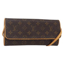 LOUIS VUITTON Monogram Pochette Twin GM Shoulder Bag M51852 LV Auth ep3217-1
