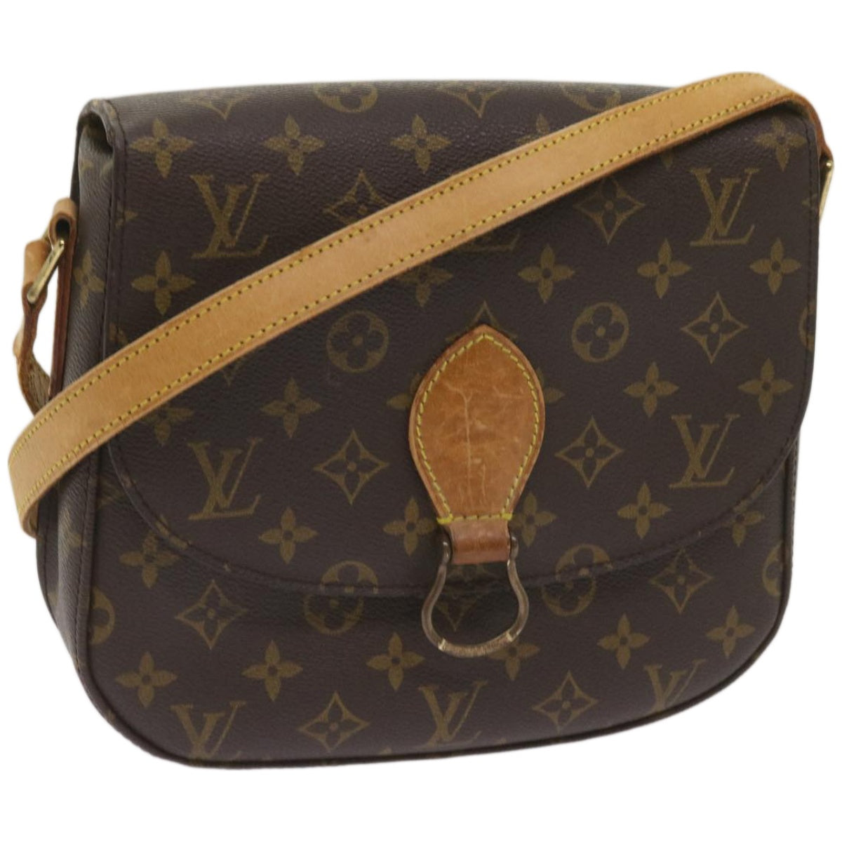 LOUIS VUITTON Monogram Saint Cloud GM Shoulder Bag M51242 LV Auth ep3228