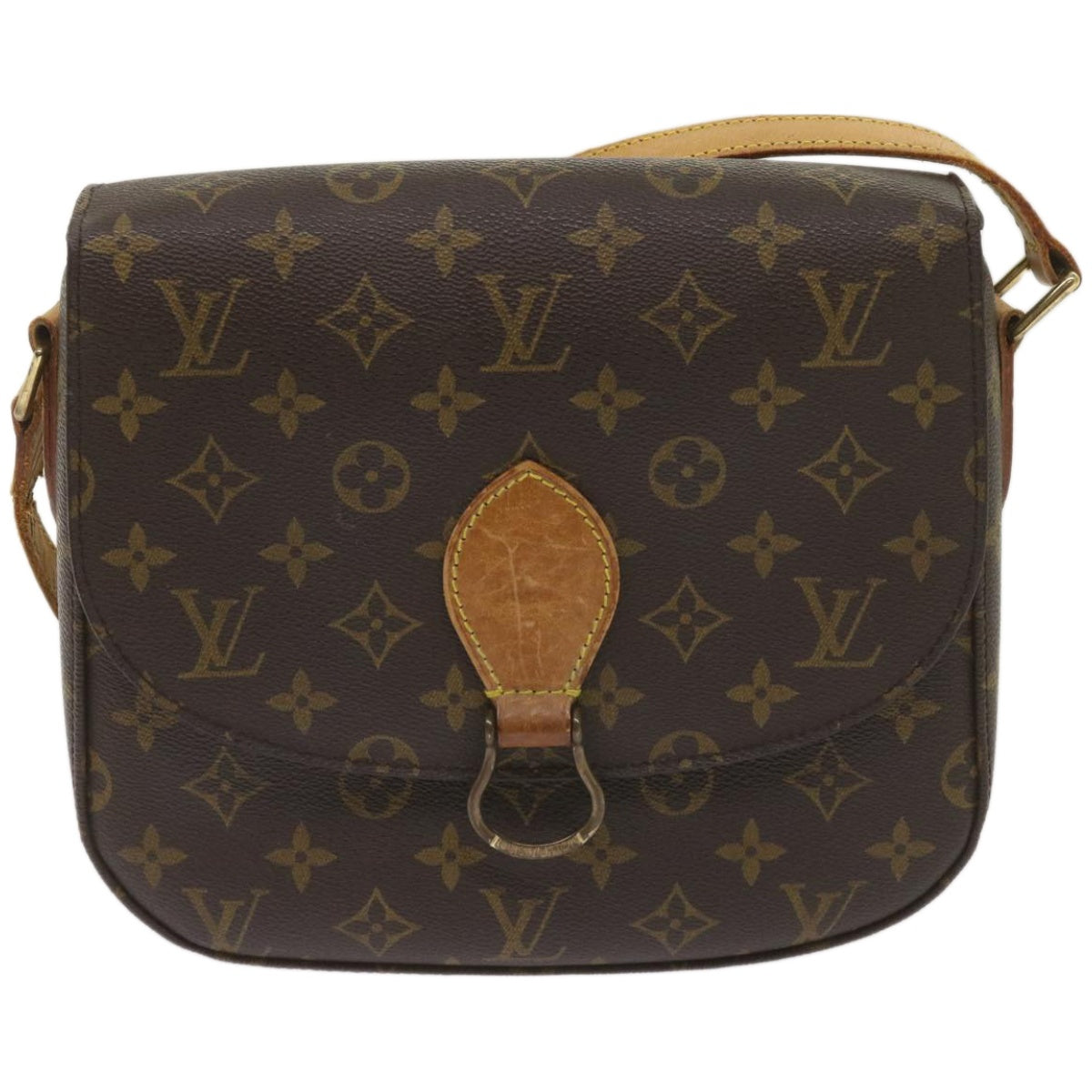 LOUIS VUITTON Monogram Saint Cloud GM Shoulder Bag M51242 LV Auth ep3228