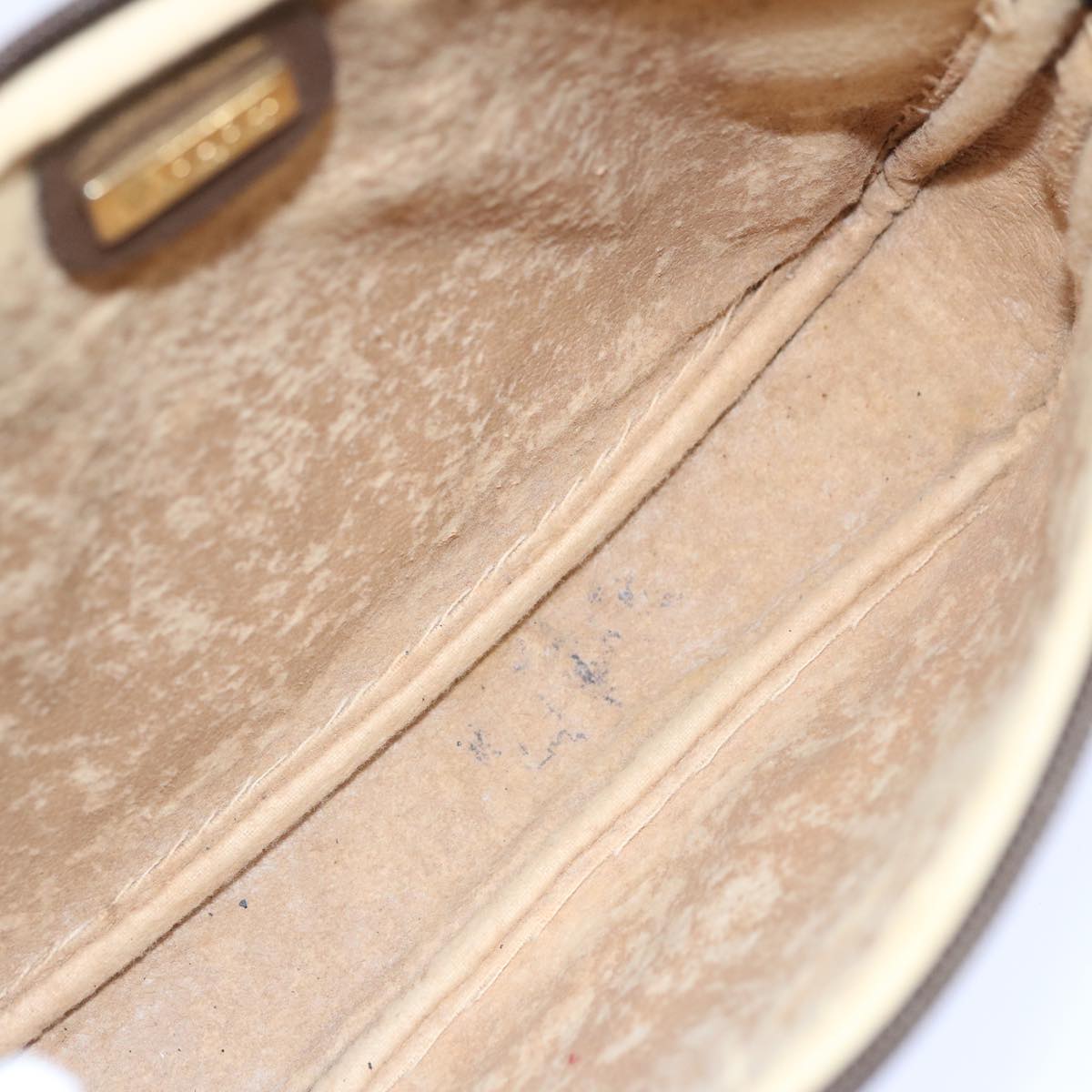 GUCCI GG Supreme Shoulder Bag PVC Beige Auth ep3229