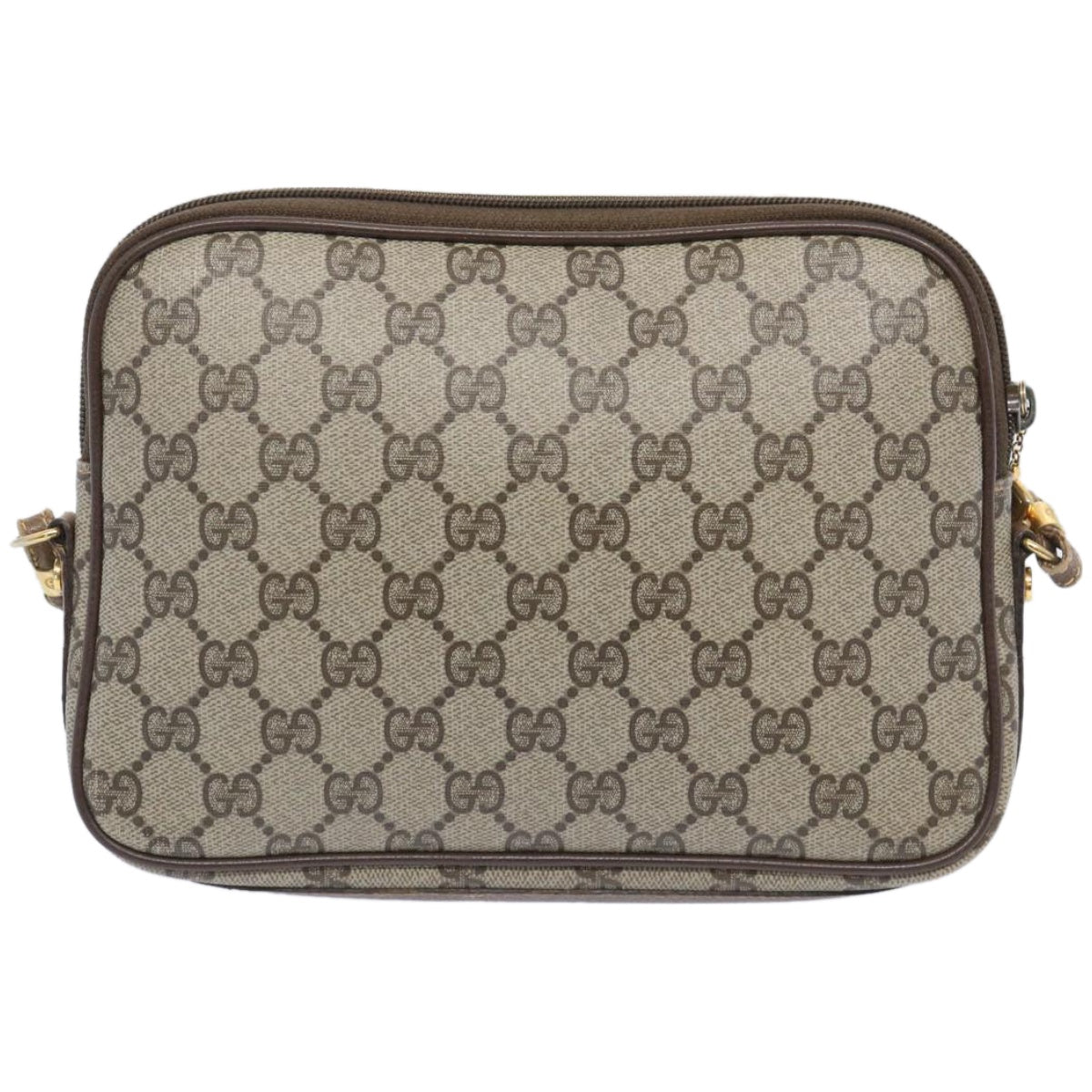 GUCCI GG Supreme Shoulder Bag PVC Beige Auth ep3229 - 0