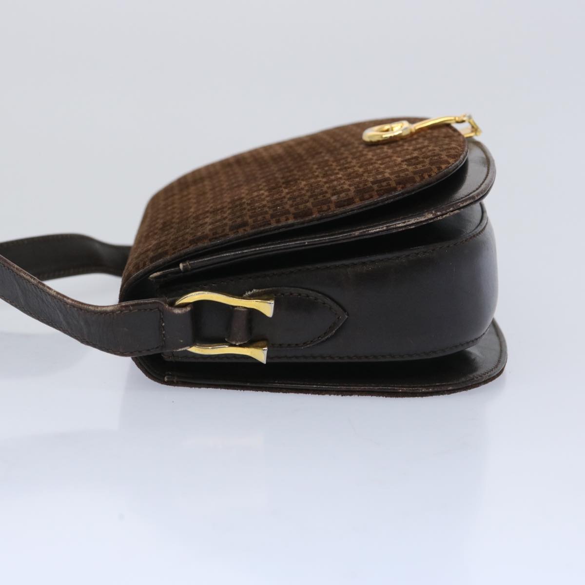 GUCCI Shoulder Bag Suede Brown Auth ep3231