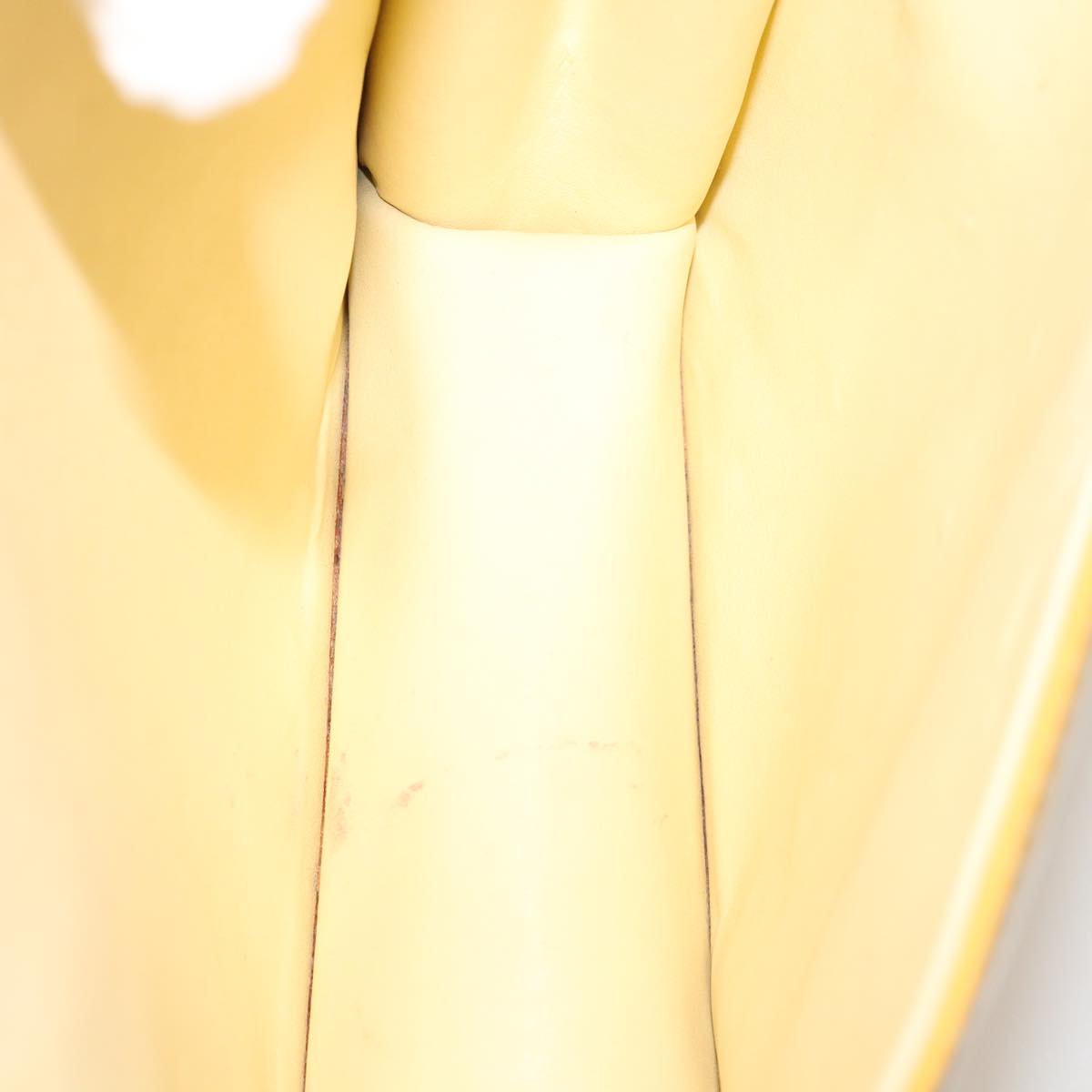 LOUIS VUITTON Monogram Vernis Spring Street Bag Lime Yellow M91068 Auth ep3239