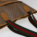 GUCCI Micro GG Supreme Web Sherry Line Tote Bag Beige 002 983 0163 Auth ep3247-6