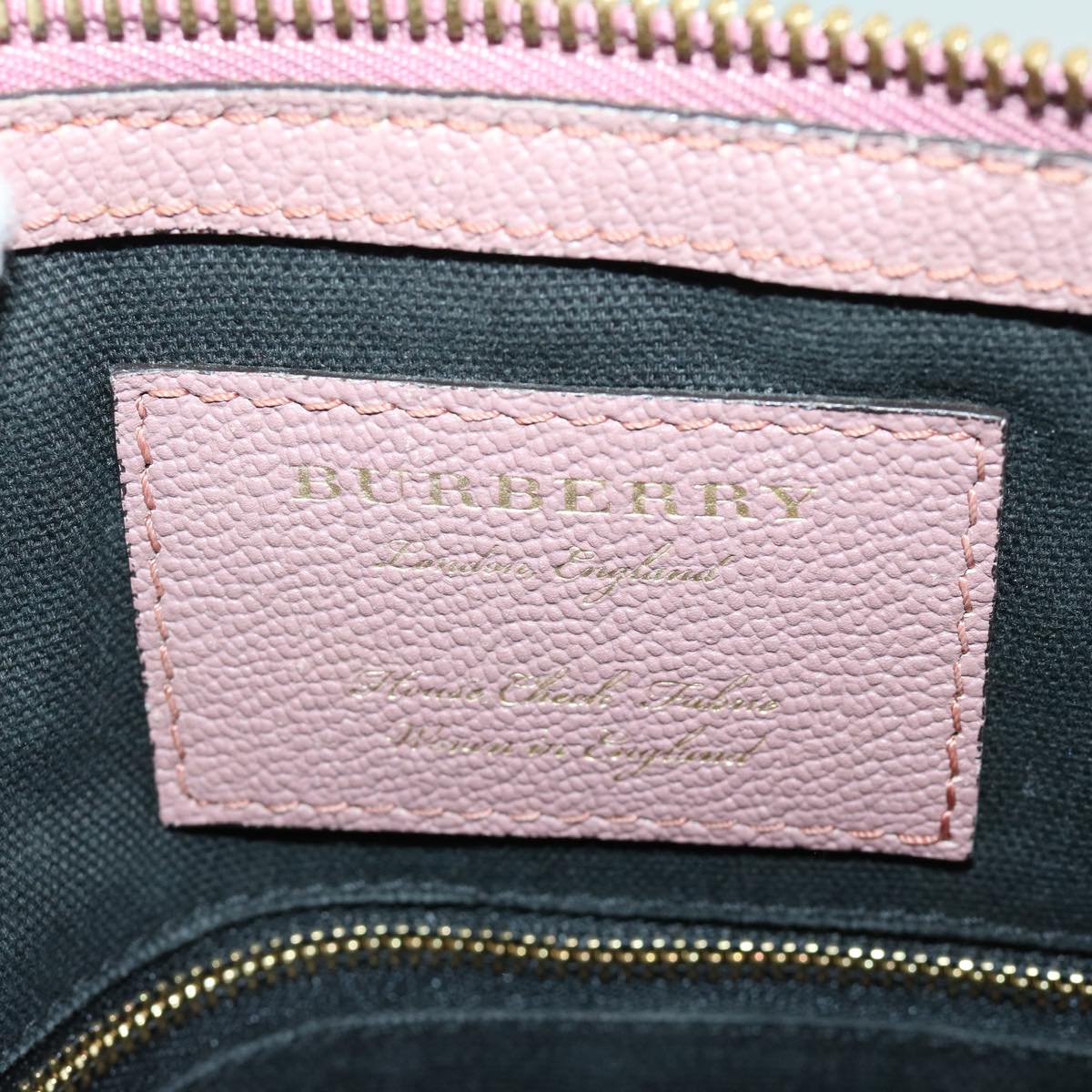 BURBERRY Shoulder Bag Leather Pink Auth ep3266