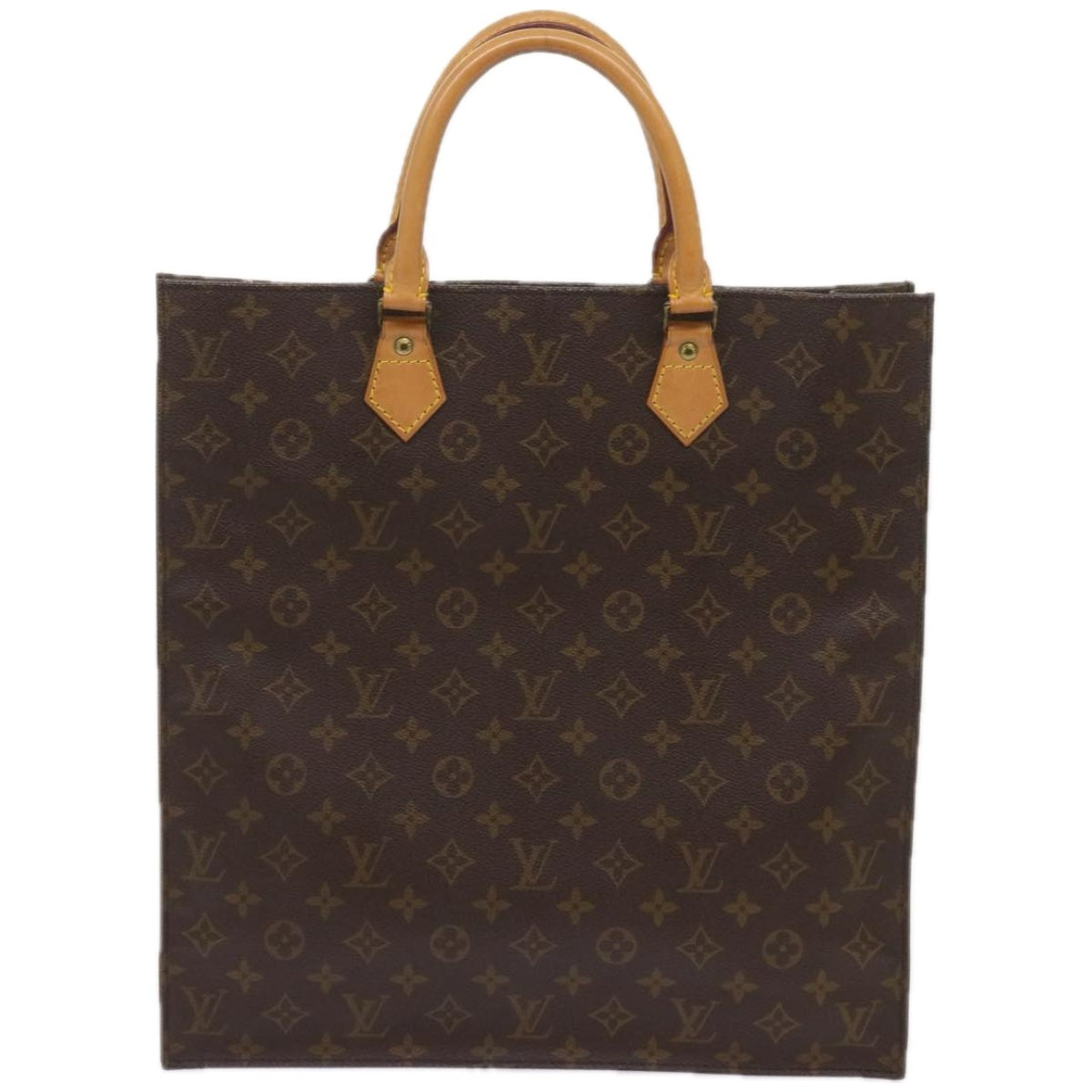 LOUIS VUITTON Monogram Sac Plat Hand Bag M51140 LV Auth ep3277 - 0