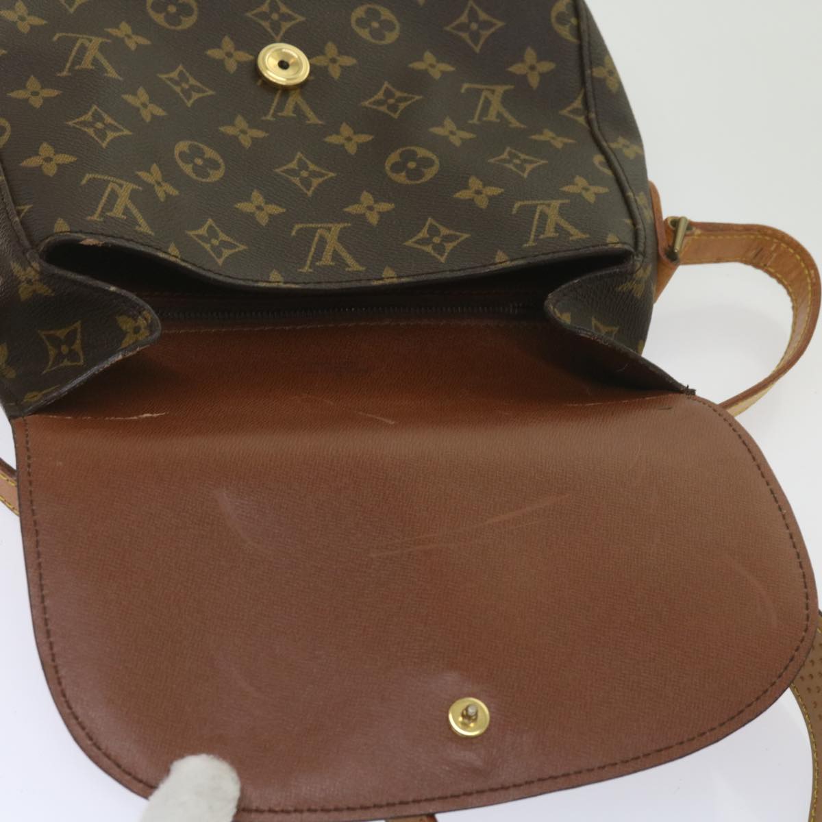 LOUIS VUITTON Monogram Saint Cloud GM Shoulder Bag M51242 LV Auth ep3282