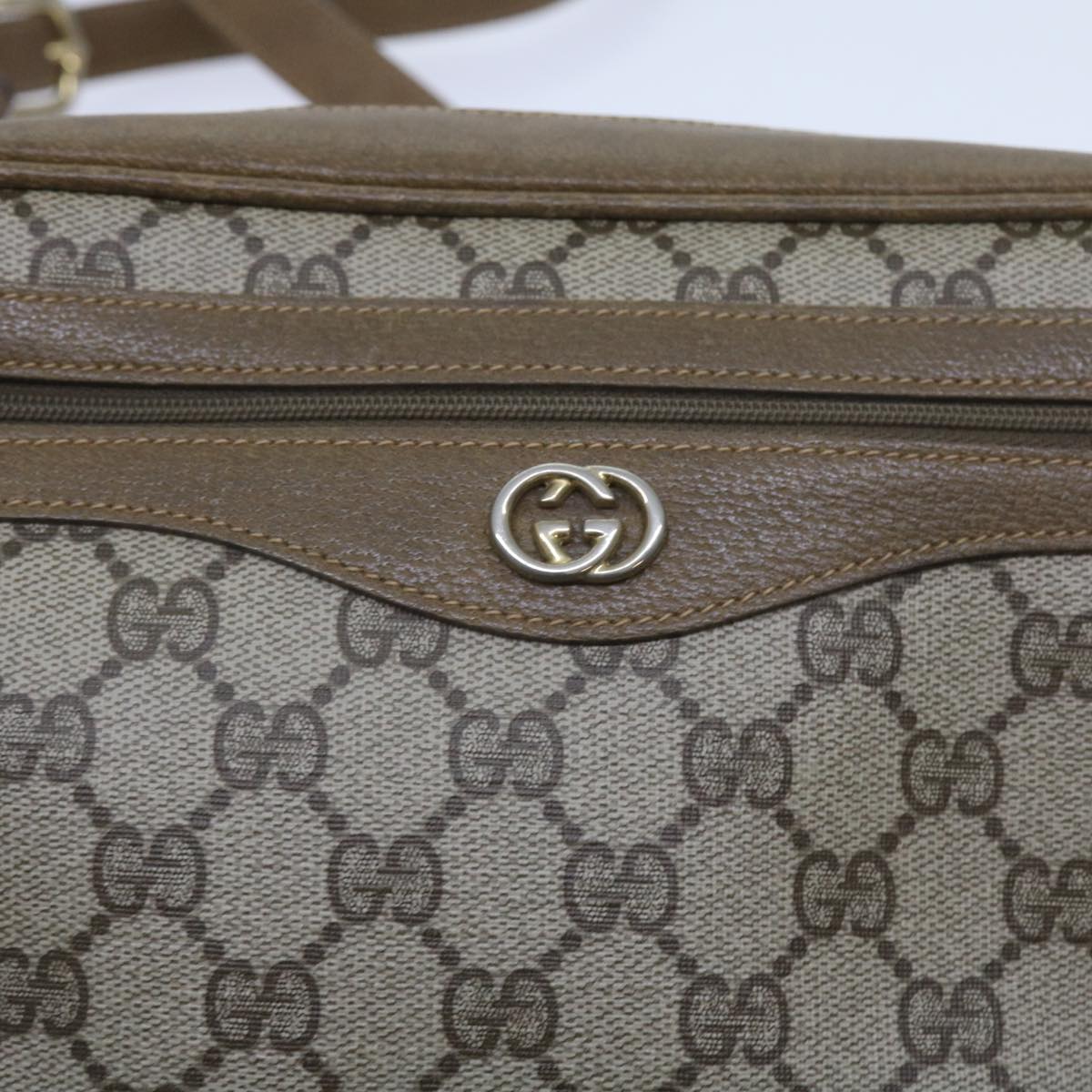 GUCCI GG Supreme Shoulder Bag PVC Beige 001 067 1281 Auth ep3308