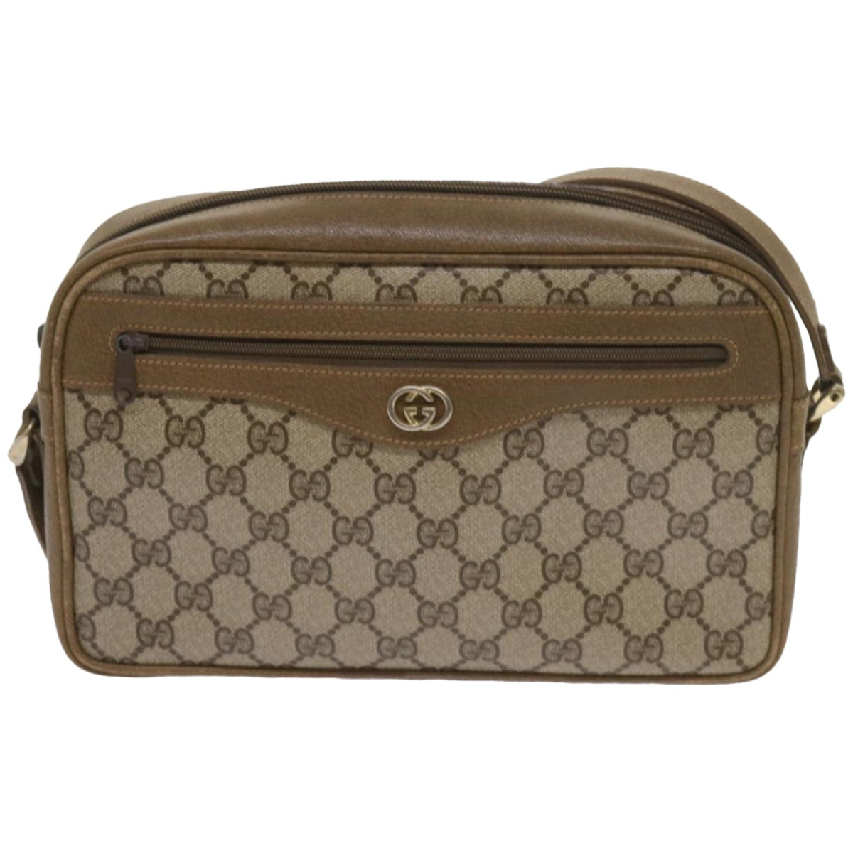 GUCCI GG Supreme Shoulder Bag PVC Beige 001 067 1281 Auth ep3308 - 0