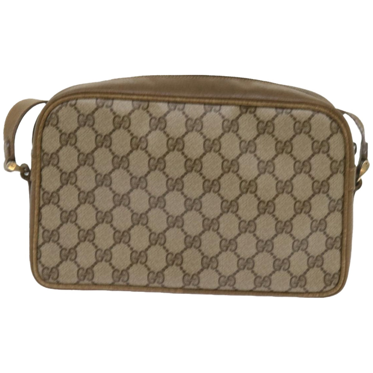 GUCCI GG Supreme Shoulder Bag PVC Beige 001 067 1281 Auth ep3308