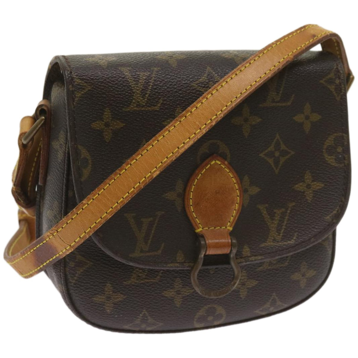 LOUIS VUITTON Monogram Saint Cloud PM Shoulder Bag M51244 LV Auth ep3326