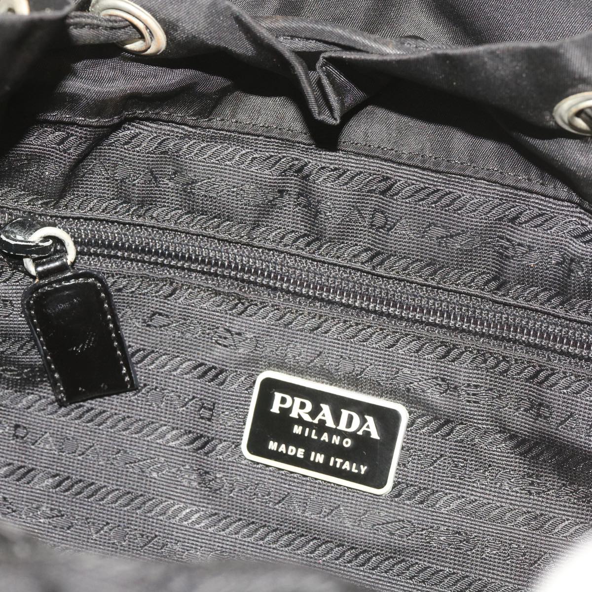 PRADA Backpack Nylon Black Auth ep3332