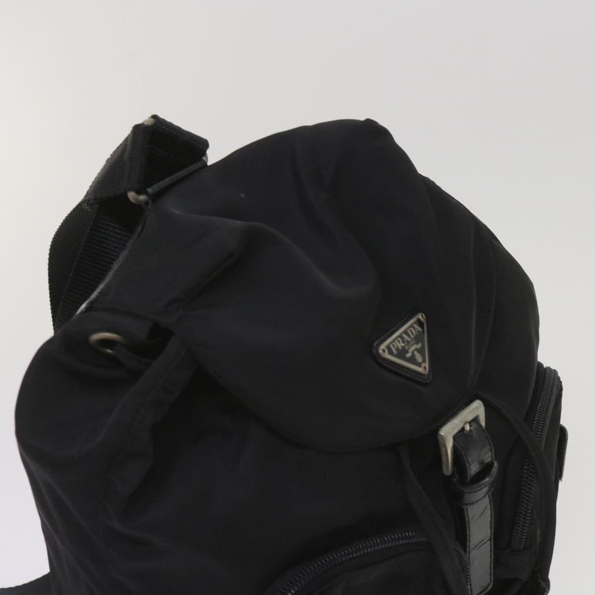 PRADA Backpack Nylon Black Auth ep3332