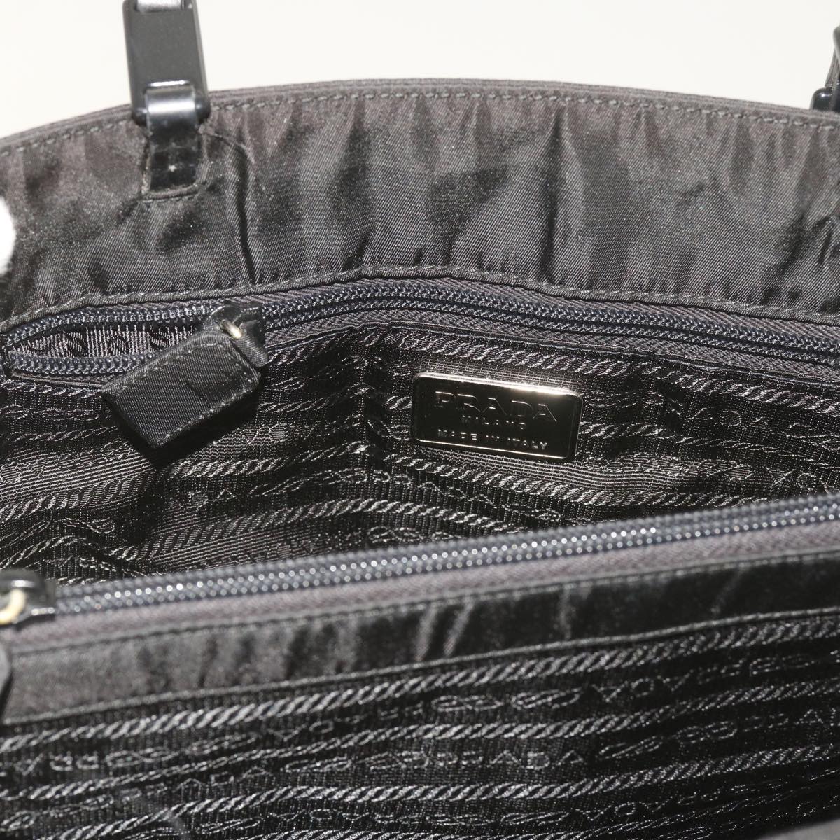 PRADA Shoulder Bag Nylon Black Auth ep3338