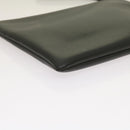 VALENTINO Clutch Bag Leather Black Auth ep3342-16