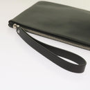 VALENTINO Clutch Bag Leather Black Auth ep3342-9