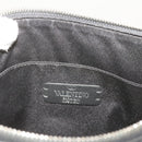 VALENTINO Clutch Bag Leather Black Auth ep3342-10