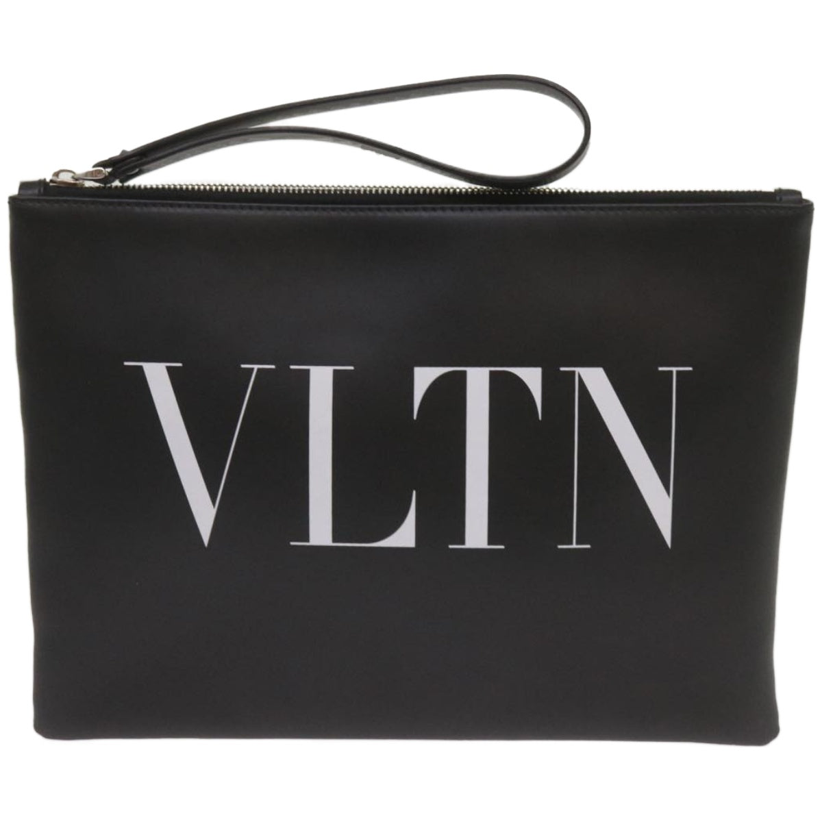 VALENTINO Clutch Bag Leather Black Auth ep3342 | Brand Street Tokyo
