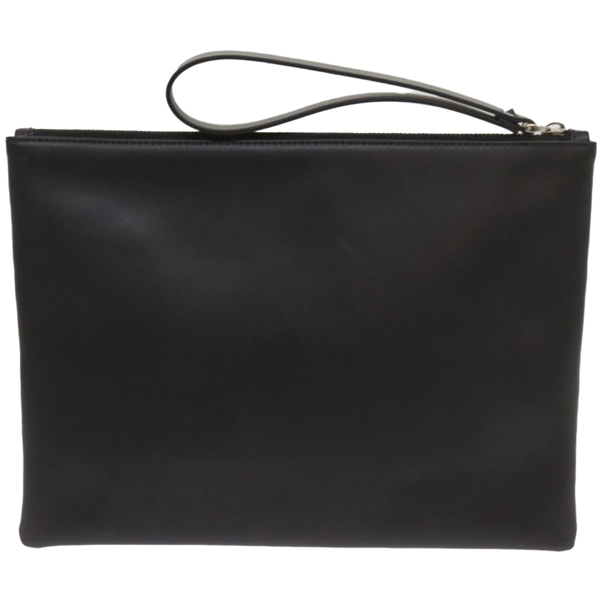 VALENTINO Clutch Bag Leather Black Auth ep3342 - 0