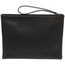 VALENTINO Clutch Bag Leather Black Auth ep3342-2