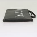 VALENTINO Clutch Bag Leather Black Auth ep3342-4