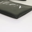 VALENTINO Clutch Bag Leather Black Auth ep3342-8