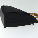GUCCI Bamboo Hand Bag Nylon 2way Black 002 3754 0506 Auth ep3379-4