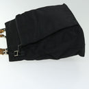 GUCCI Bamboo Hand Bag Nylon 2way Black 002 3754 0506 Auth ep3379-5