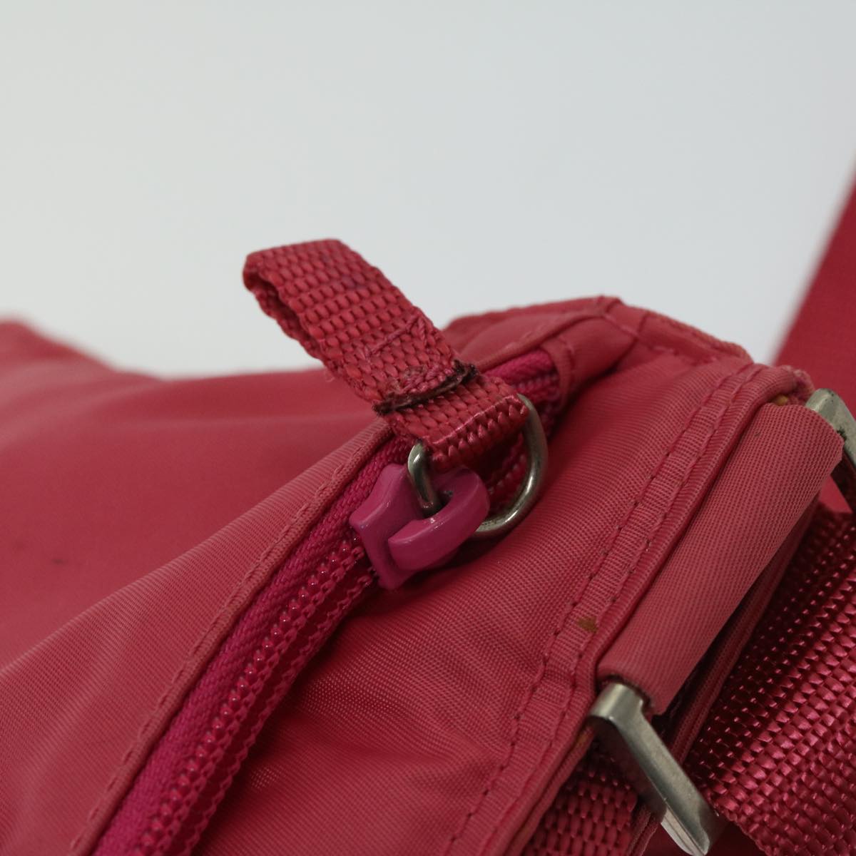 PRADA Shoulder Bag Nylon Pink Auth ep3381