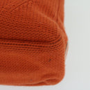 PRADA Hand Bag Wool Orange Auth ep3393-12