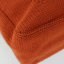 PRADA Hand Bag Wool Orange Auth ep3393-13