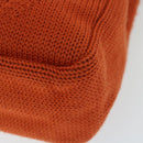 PRADA Hand Bag Wool Orange Auth ep3393-14
