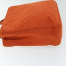 PRADA Hand Bag Wool Orange Auth ep3393-5
