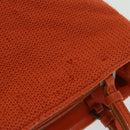 PRADA Hand Bag Wool Orange Auth ep3393-7