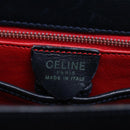 CELINE Shoulder Bag Leather Navy Auth ep3396-16