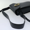 CELINE Shoulder Bag Leather Navy Auth ep3396-7