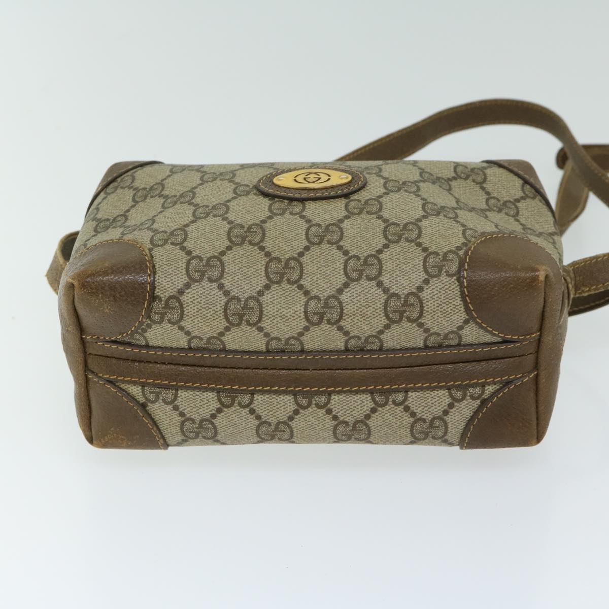 GUCCI GG Supreme Shoulder Bag PVC Beige 007 101 5294 Auth ep3404