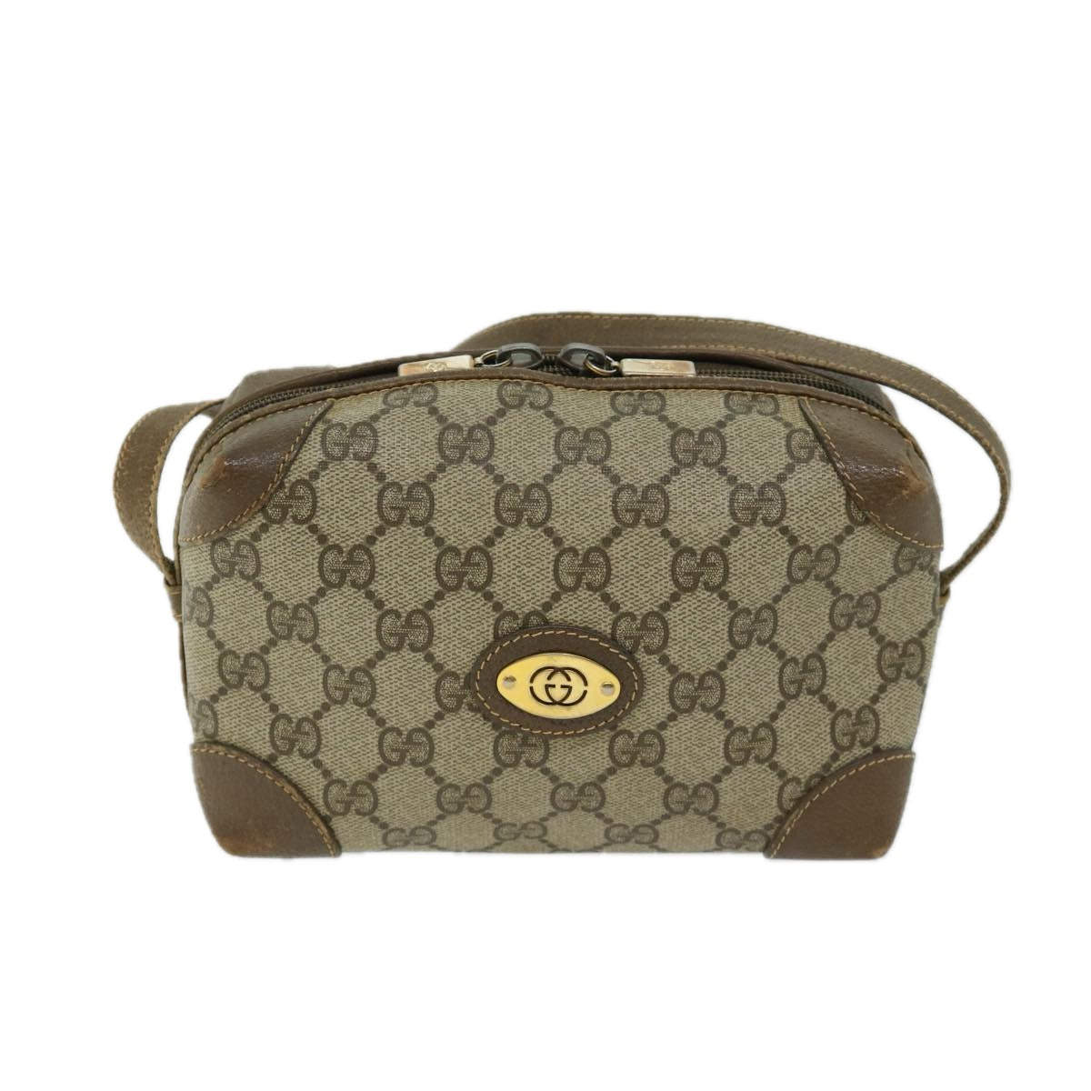 GUCCI GG Supreme Shoulder Bag PVC Beige 007 101 5294 Auth ep3404 - 0