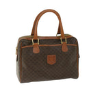 CELINE Macadam Canvas Hand Bag PVC Brown Auth ep3408-1